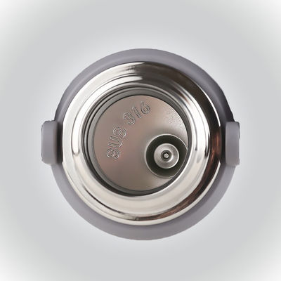 PP-Food-Grade-Deckel aus Edelstahl Vakuumisolierte Sportwasserflasche für Fitnessstudio
