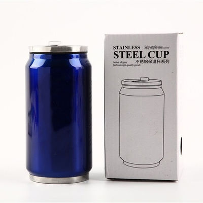 Flip Strohdeckel Doppelwand Edelstahl Cola kann Vakuum Thermosflasche 12oz/17oz