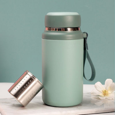 Logospezifische tragbare Metallwasserflasche für isolierten Kaffee und Wasser