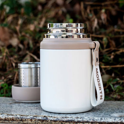 Logospezifische tragbare Metallwasserflasche für isolierten Kaffee und Wasser