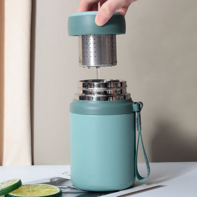 Logospezifische tragbare Metallwasserflasche für isolierten Kaffee und Wasser