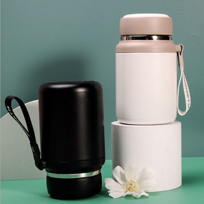 Logospezifische tragbare Metallwasserflasche für isolierten Kaffee und Wasser