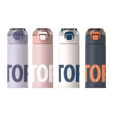 500 ml Vakuumflasche aus Edelstahl, Isolierte Wasserflasche mit 2 Trinkmethoden