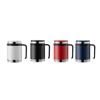 All-Season Double Wall Edelstahl Kaffeetasse mit tragbarem Griff