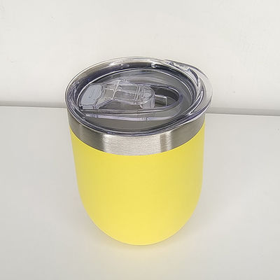 Doppelwandige Edelstahl-Taschen-Eier-Form-Tumbler mit Deckel für 240ml/350ml Kapazität