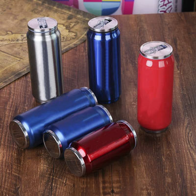 Edelstahl-Sublimations-Vakuum-Cola-Dose 12 Oz mit Stroh und Deckel