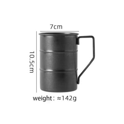 380 ml Metall Reise Camping Kaffeebecher Tragbarer Edelstahl 304 Bierbecher für Wasser