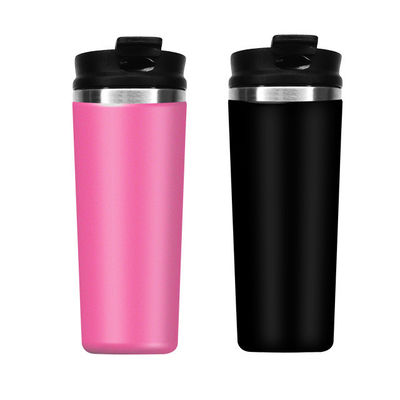 Custom Farbiger Stahl-Tumbler Kaffeetasse Logo Reisemügel Halten Sie Trinken heiß kalt 12-24h