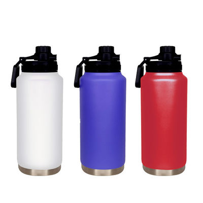 Straight Cup Doppelwand Isolierte Wasserflasche 1L Edelstahl Vakuum Flasche Becher