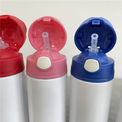 12oz Sublimation Blank Weiß Kinderflasche Edelstahl Doppelwand Vakuum Kinder Wasserflasche