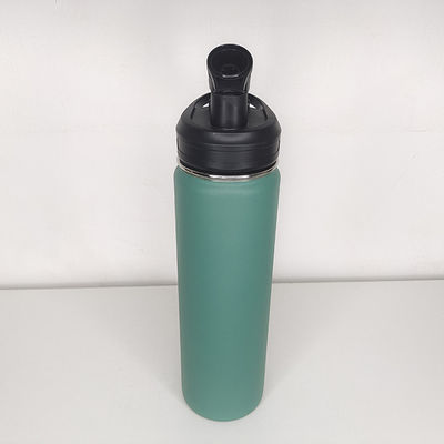 304 Edelstahl Gerade Tasse Wasserflasche mit Bild Gerade Trinkdeckel 650ml