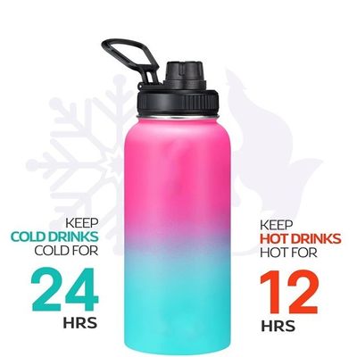 Verkauf 22oz Edelstahl Wasserflasche Großkapazität Vakuum Tumbler für Kinder und Erwachsene