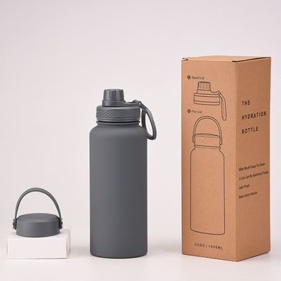 Vakuumflaschen 1 Liter Kaffeetasse mit Deckel Sport Fahrrad Wasserflasche für die Leistung