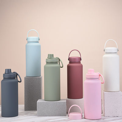 Vakuumflaschen 1 Liter Kaffeetasse mit Deckel Sport Fahrrad Wasserflasche für die Leistung