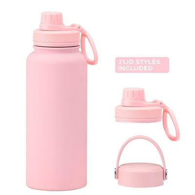 Vakuumflasche Set Pulver beschichtet isolierte Wasserflasche für Camping Anlass individuelles Logo