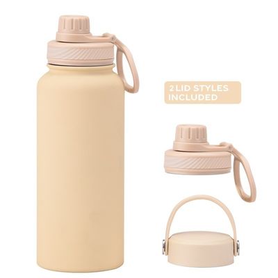 Vakuumflasche Set Pulver beschichtet isolierte Wasserflasche für Camping Anlass individuelles Logo