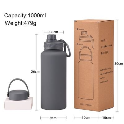 Vakuumflasche Set Pulver beschichtet isolierte Wasserflasche für Camping Anlass individuelles Logo