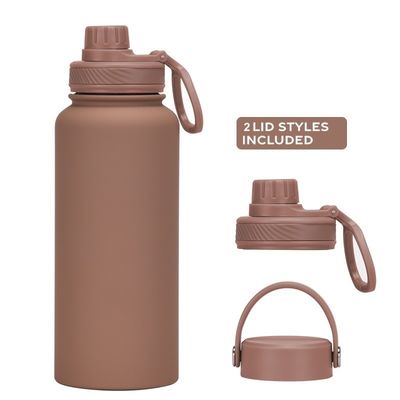 Vakuumflasche Set Pulver beschichtet isolierte Wasserflasche für Camping Anlass individuelles Logo