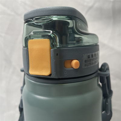 Doppelsperrflasche aus Edelstahl mit thermischem Breitmaul mit Griff 342,2 g