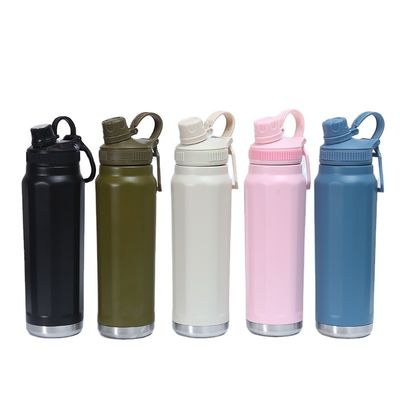 Edelstahl Vakuum-Wärmeflasche Oem Vakuum-Pulver-beschichtete Wasserflasche für Sport