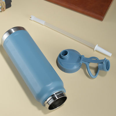 Edelstahl Vakuum-Wärmeflasche Oem Vakuum-Pulver-beschichtete Wasserflasche für Sport