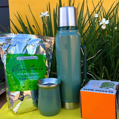 Anpassungsfähige Yerba Mate-Tee-Tasse Vakuum-isolierte Reisemügel perfekt für B2B-Effizienz