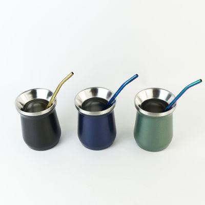 304 Edelstahl Doppelwand Kaffeetasse mit individuellem Logo Isolierter Yerba Mate-Becher