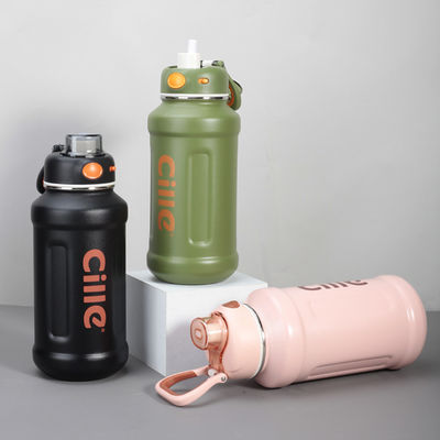 Alle Anwendbaren Menschen lieben diese 304 Edelstahl Sport Wasserflasche mit Stroh