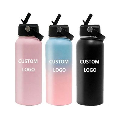 Doppelwand-vakuumisolierte Wasserflasche mit individuellem Logo und direktem Trinkdeckel