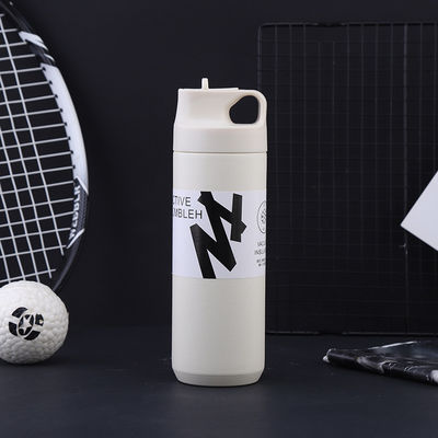 Außen Camping Gerade Tasse Doppelwand Edelstahl Vakuum-Wasser-Tumbler mit Stroh