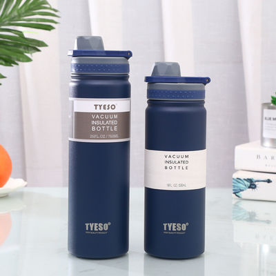 Außenreisen Edelstahl-Wasserflasche Flip-Top-Deckel und breite Munddämmung für die Produktion