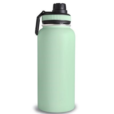 32oz Doppelwand Flasche aus Edelstahl Sportflasche mit Griff Deckel Vakuum Wasserflasche
