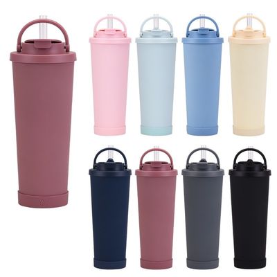 Einpassendes Logo Akzeptable Edelstahl Vakuum-Tumbler mit Deckel und Reisestroh-Tasse