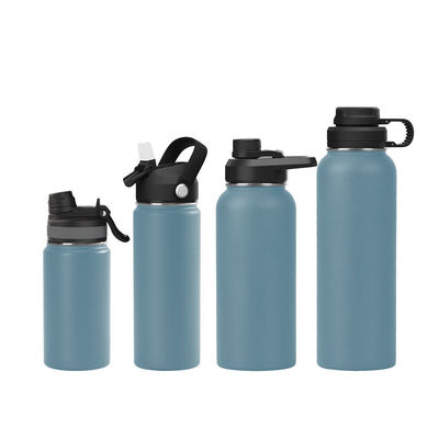 18oz Doppelwand 304 Edelstahl Wasserflasche Vakuum isolierte Flasche mit neuestem Deckel