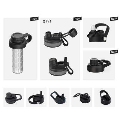 18oz Doppelwand 304 Edelstahl Wasserflasche Vakuum isolierte Flasche mit neuestem Deckel