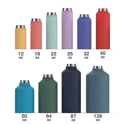 18oz Doppelwand 304 Edelstahl Wasserflasche Vakuum isolierte Flasche mit neuestem Deckel