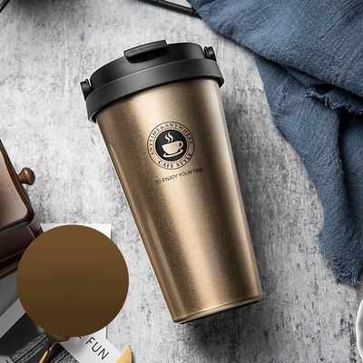 Reisekuppe Kaffeetumbler isolierte Vakuum-Wasserflasche 500 ml für Gelegenheitsreisen