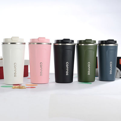 304 Innen und 201 Außen Edelstahl Wasserflasche Kaffeeflasche mit Deckel 350ml