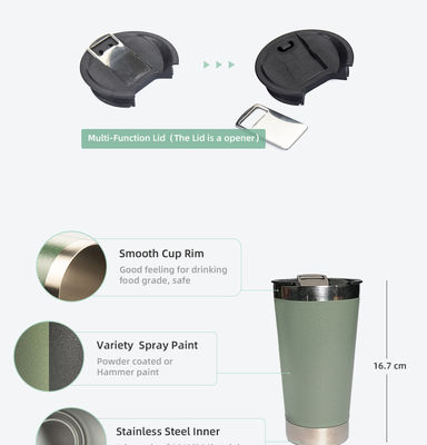 600 ml Edelstahl-Reisemug Tumbler Halten Sie Ihre Getränke bei der perfekten Temperatur