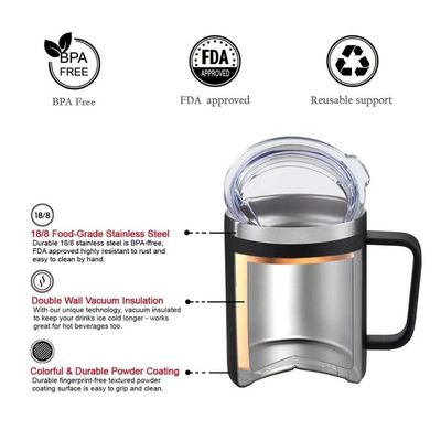 14oz Doppelisolierte Edelstahl-Reisemug für den ganzen Tag