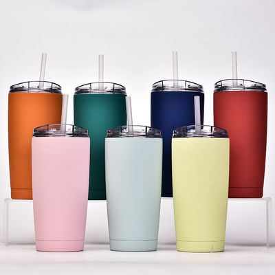 2023 Doppelwand Isolierte Wasserflaschen und -Tumbler Pulver beschichtet Vakuum mit Logo