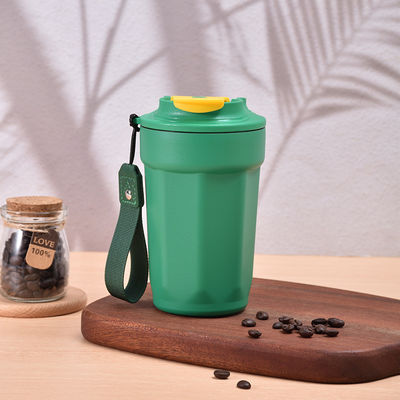 Nachhaltige Edelstahl-Tumbler 420ml Reisekuppen mit Deckel