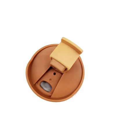 OFFICE CUP 450 ml Doppelwand-Edelstahl-Reise-Kaffee-Tasse mit Silikon-Gehäuse