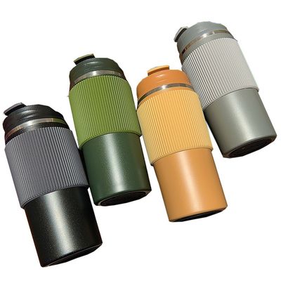 450ml Kapazität Doppelschicht Edelstahl Reise Kaffeetasse Tumbler Tasse für wiederverwendbare