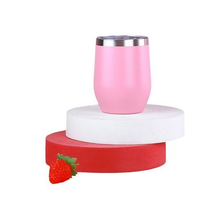 Edelstahl-Eierwein-Tumbler mit Farbpulverbeschichtung und Doppelwanddämmung