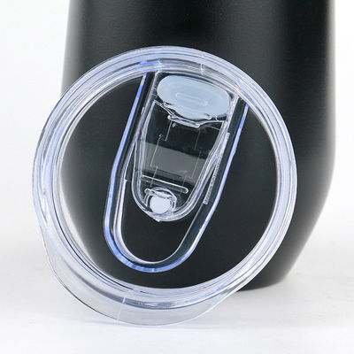 Umweltfreundlicher Vorteil beliebter süßer 12oz Ei-förmiger Doppelwand-Vakuumbecher mit Deckel