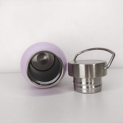 PP-Food-Grade-Deckel 500 ml aus Edelstahl doppelt isolierte Sport-Wasserflasche für Camping