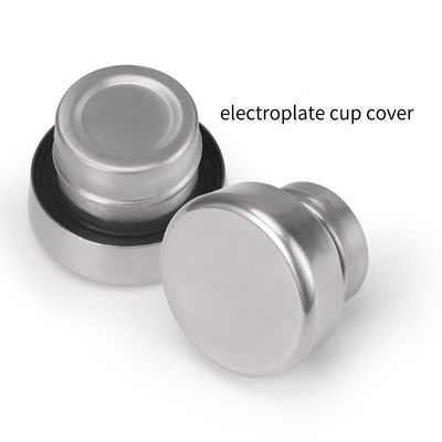 304 Edelstahl 500 ml Sportbecher Gummifarbe Wasserflasche mit PP-Lebensmitteldeckel