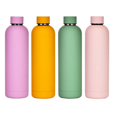 Vakuumisolierte Flasche Gummi-Bemalung Gerade Tasse für kleine Mund Edelstahl