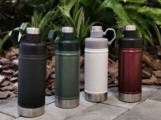 Gelb isolierte Edelstahl Sport Wasserflasche Bpa frei Vakuum Flasche 18oz 25oz Wasserflaschen